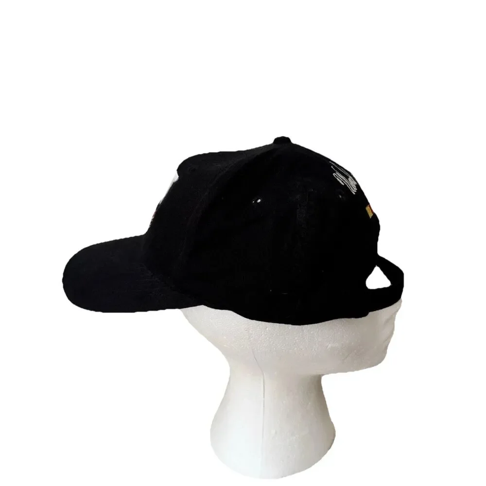 Nascar Cat Racing Cap Hat Mens Adjustable Ward Burton Black Vtg Head To Toe New